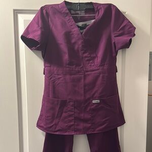 Grey's Anatomy Rich Plum Scrub Pants